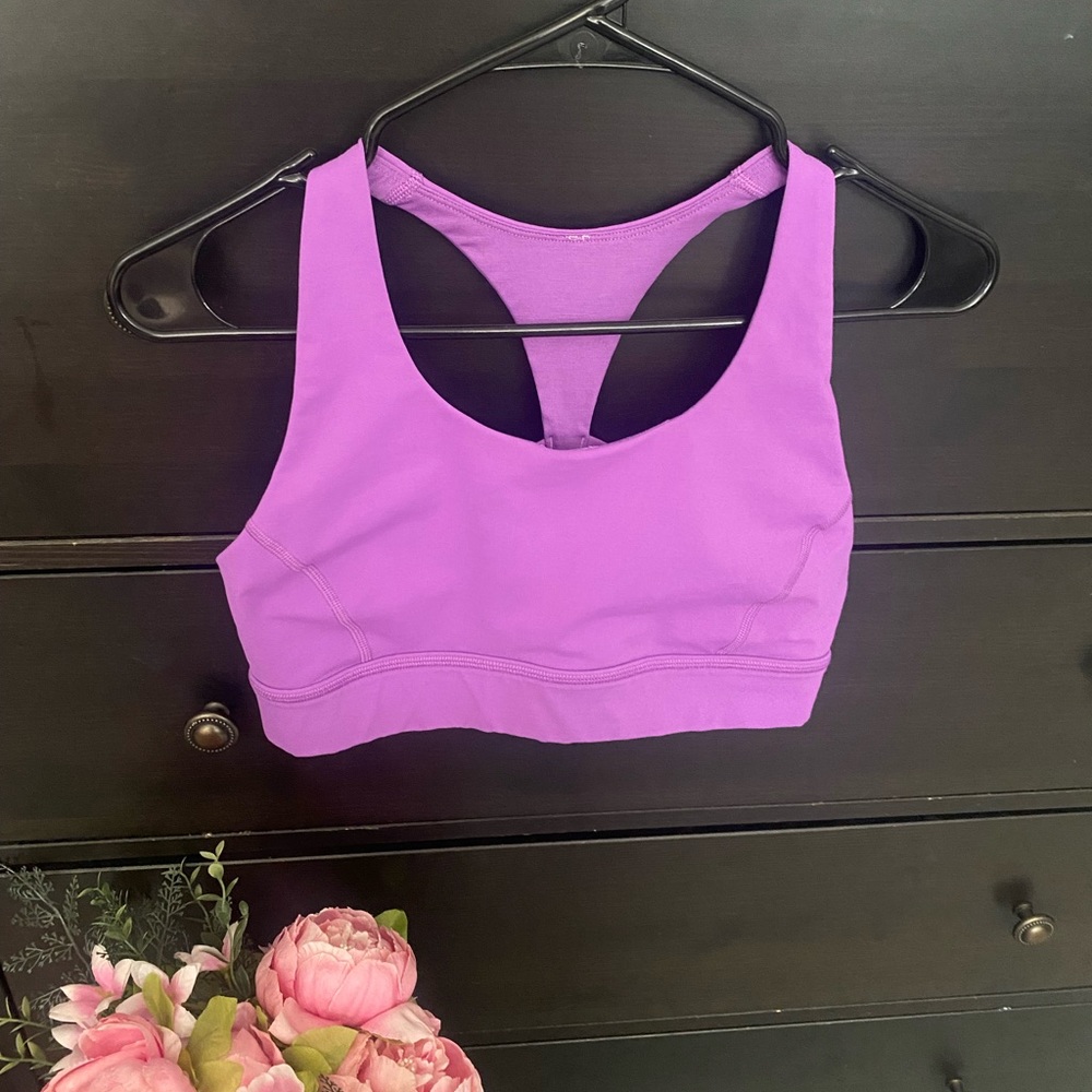 Purple Lululemon sports bra